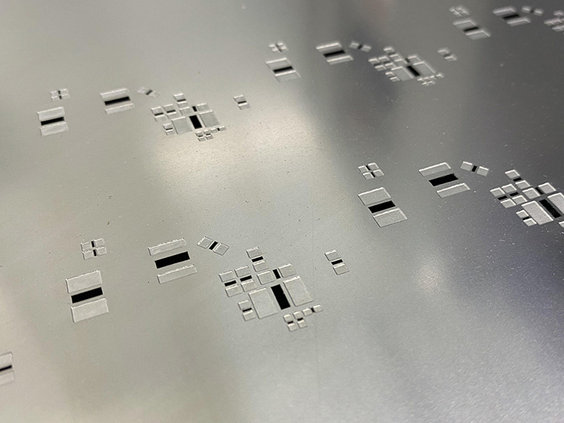 Etched SMT stencil / encoder disc